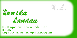 monika landau business card
